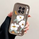 Retro Camellia Flower Phone Case Suitable for OPPO F29/F29 Pro Soft TPU Shockproof Full Coverage Back Cover Protective Phone Shell