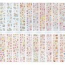 20 sheets (lots of pcs)Cute Cartoon PET Decals - DIY Transparent Stickers for Laptop Decoration, Water Bottles, Helmet& More - Versatile Adhesive Decor