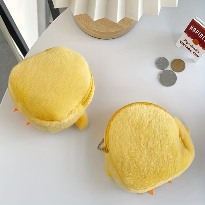 1pc Cute Chick Coin Purse with Keychain - Mini Wallet, Soft Plush Chick Wallet with Zipper Closure, Compact Everyday Purse for Women, s, Teens - Perfect Gift for Birthdays, Valentine's, Graduation - Cute Animal Wallet for Keys, Cash, Cards - Image 7