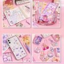 100pcs/set of different styles stickers, suitable for laptops, diaries, refrigerators, doors and windows, toilet decals, decorative paper stickers, creative journaling and handmade stickers, holiday gift collection