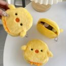 1pc Cute Chick Coin Purse with Keychain - Mini Wallet, Soft Plush Chick Wallet with Zipper Closure, Compact Everyday Purse for Women, s, Teens - Perfect Gift for Birthdays, Valentine's, Graduation - Cute Animal Wallet for Keys, Cash, Cards