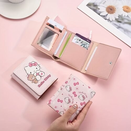 Sanrio Autumn And Winter New Hot Style High Value Kt Small Portable Short Coin Purse