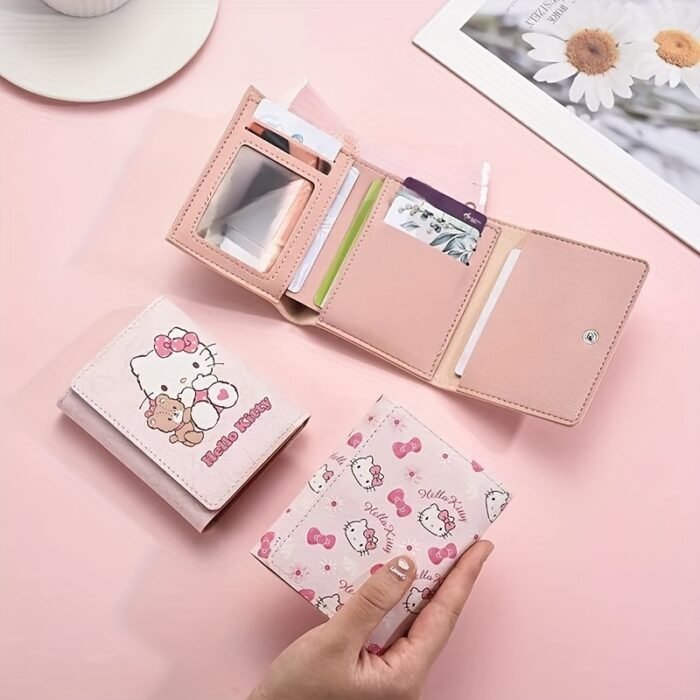 Sanrio Autumn And Winter New Hot Style High Value Kt Small Portable Short Coin Purse
