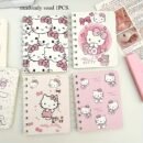 Sanrio for hello kitty Spiral Notebook - Pink, Cute Stationery Gift, Durable Plastic Spiral Binding Journal, Office Planning Decor, Fun Design, Practical Notebook, Anime Theme, Paper Material, No Feathers, for Hello Kitty Notebook | Playful Design | Durable Plastic Binding, for Hello Kitty Accessories