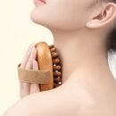 1 or 2 Pieces Natural Wooden Handheld Massager Body Brush for Muscle Relaxation, Sauna SPA Head Massage - Suitable for 12 Months & 4 Seasons
