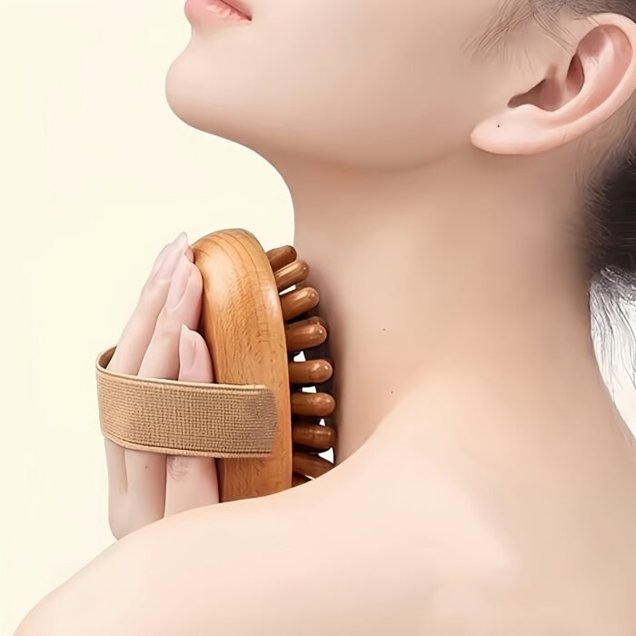 1 or 2 Pieces Natural Wooden Handheld Massager Body Brush for Muscle Relaxation, Sauna SPA Head Massage - Suitable for 12 Months & 4 Seasons - Image 4