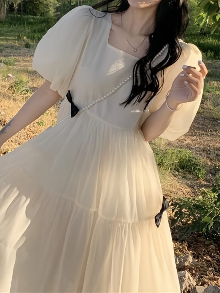 New summer styles. French gentle - style fairy - like dresses. They are fashionable and give a first - love feeling, and are super - fairy and sweet princess dresses. - Image 7