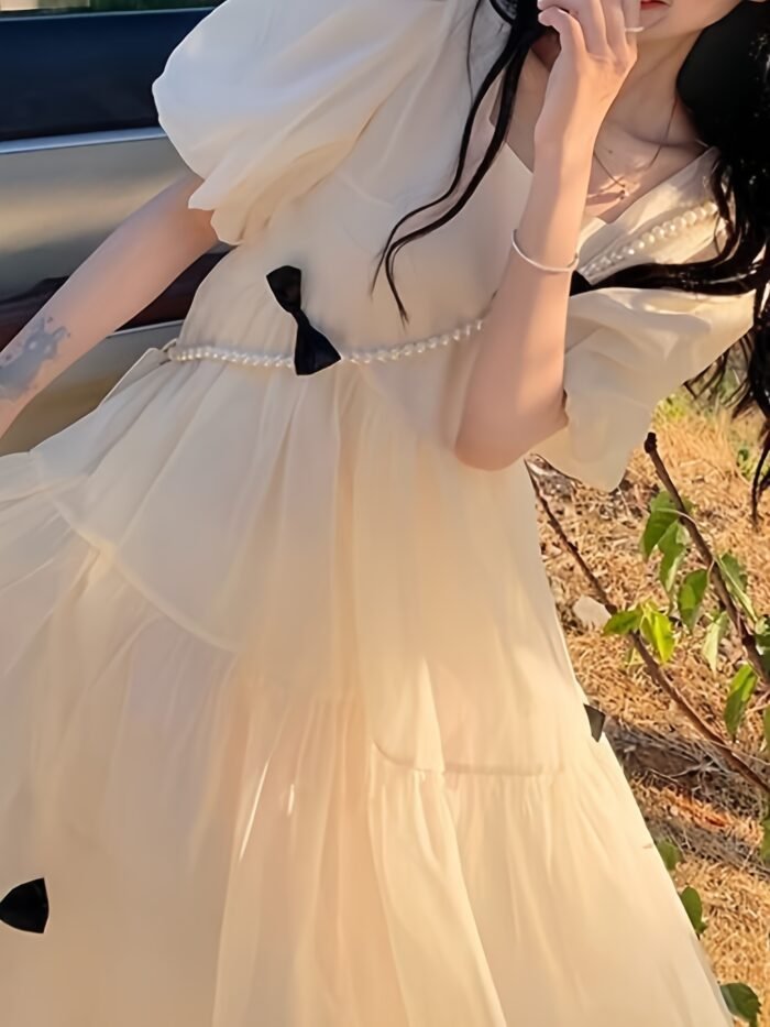 New summer styles. French gentle - style fairy - like dresses. They are fashionable and give a first - love feeling, and are super - fairy and sweet princess dresses. - Image 3