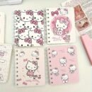 Sanrio for hello kitty Spiral Notebook - Pink, Cute Stationery Gift, Durable Plastic Spiral Binding Journal, Office Planning Decor, Fun Design, Practical Notebook, Anime Theme, Paper Material, No Feathers, for Hello Kitty Notebook | Playful Design | Durable Plastic Binding, for Hello Kitty Accessories