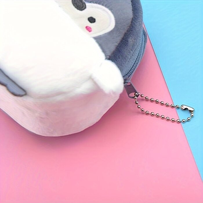 Adorable Penguin-Themed Compact Zip Wallet for Women - Soft Corduroy Material, Mixed Colors, ID Card Compartment, Polyester Lined, Modern Style - Perfect Gift Choice, Penguin Gifts - Image 8