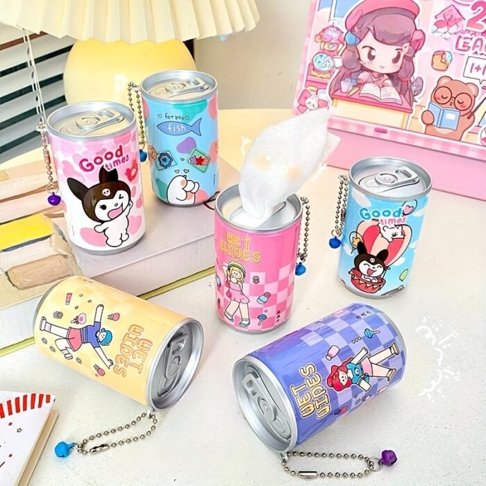 Cartoon Design 30pcs Portable Wet Wipes for Office Desk, Travel Cleaning, and Hygiene - Image 2