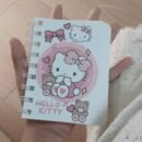 Sanrio for hello kitty Spiral Notebook - Pink, Cute Stationery Gift, Durable Plastic Spiral Binding Journal, Office Planning Decor, Fun Design, Practical Notebook, Anime Theme, Paper Material, No Feathers, for Hello Kitty Notebook | Playful Design | Durable Plastic Binding, for Hello Kitty Accessories