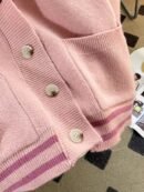 Women'S Color Block Cardigan - V-Neck with Tie-Front, Button-Up Sweater Jacket in Navy Blue & White, Long Sleeve for Fall/Winter, Cozy Casual Outerwear