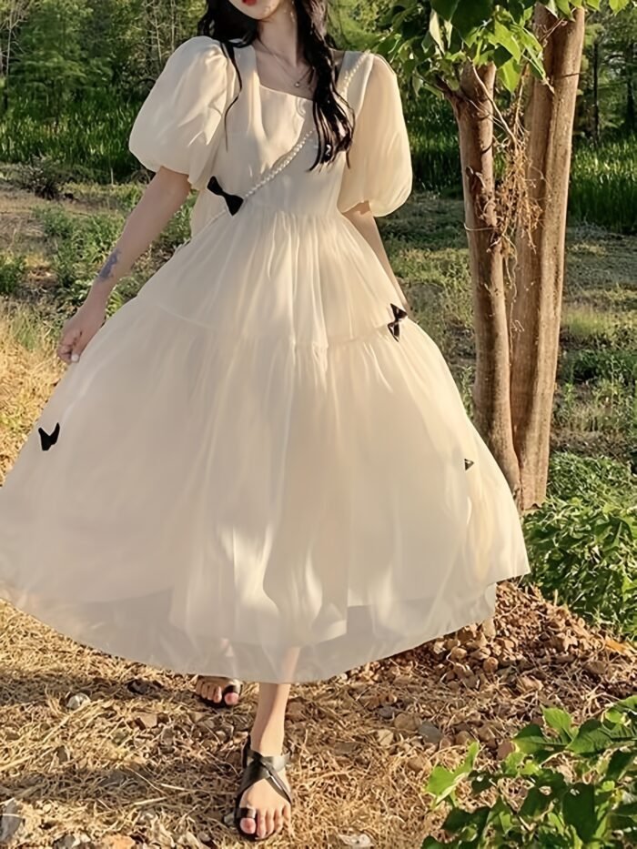 New summer styles. French gentle - style fairy - like dresses. They are fashionable and give a first - love feeling, and are super - fairy and sweet princess dresses.