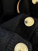 Women'S Color Block Cardigan - V-Neck with Tie-Front, Button-Up Sweater Jacket in Navy Blue & White, Long Sleeve for Fall/Winter, Cozy Casual Outerwear