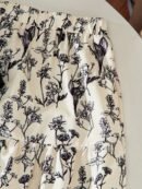Spring/Summer New Fashionable Ladylike Literary Minimalist High-End Design, Pearl-Embellished Solid Color Round Neck Short Sleeve Top with Floral Print Ruffled Hem Midi Skirt, Casual Outing Vacation Party Comfort Two-Piece Set for Young Girls, Perfect for Outdoor