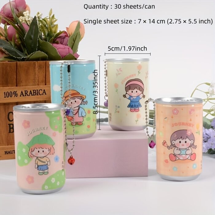Cartoon Design 30pcs Portable Wet Wipes for Office Desk, Travel Cleaning, and Hygiene - Image 7