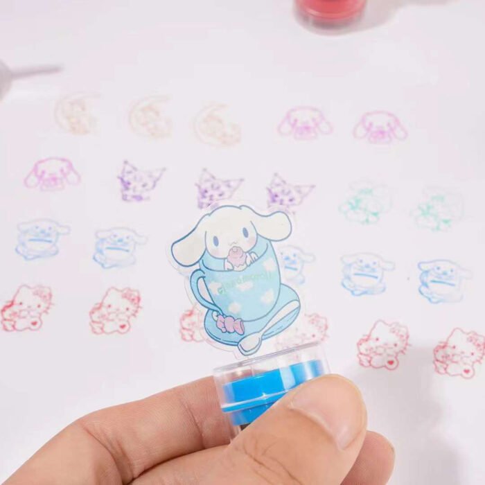 6pcs Perfect Pattern Stamp, Best Birthday and Holiday Gift, Acrylic Transparent Pattern, Kulomi, for My Melody, for Hello Kitty, for Cinnamoroll, Exquisite Gift Handmade Essential - Image 9