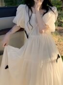 New summer styles. French gentle - style fairy - like dresses. They are fashionable and give a first - love feeling, and are super - fairy and sweet princess dresses.