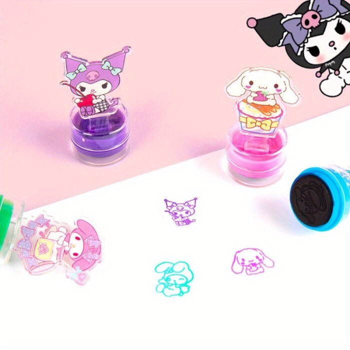 6pcs Perfect Pattern Stamp, Best Birthday and Holiday Gift, Acrylic Transparent Pattern, Kulomi, for My Melody, for Hello Kitty, for Cinnamoroll, Exquisite Gift Handmade Essential - Image 5