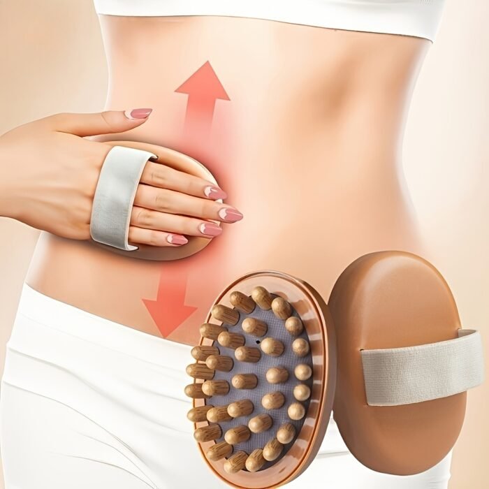1 or 2 Pieces Natural Wooden Handheld Massager Body Brush for Muscle Relaxation, Sauna SPA Head Massage - Suitable for 12 Months & 4 Seasons - Image 2