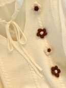 European and American Autumn-Winter New Twisted Flower Pattern Pullover Vest Sweater Jacket