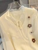 European and American Autumn-Winter New Twisted Flower Pattern Pullover Vest Sweater Jacket