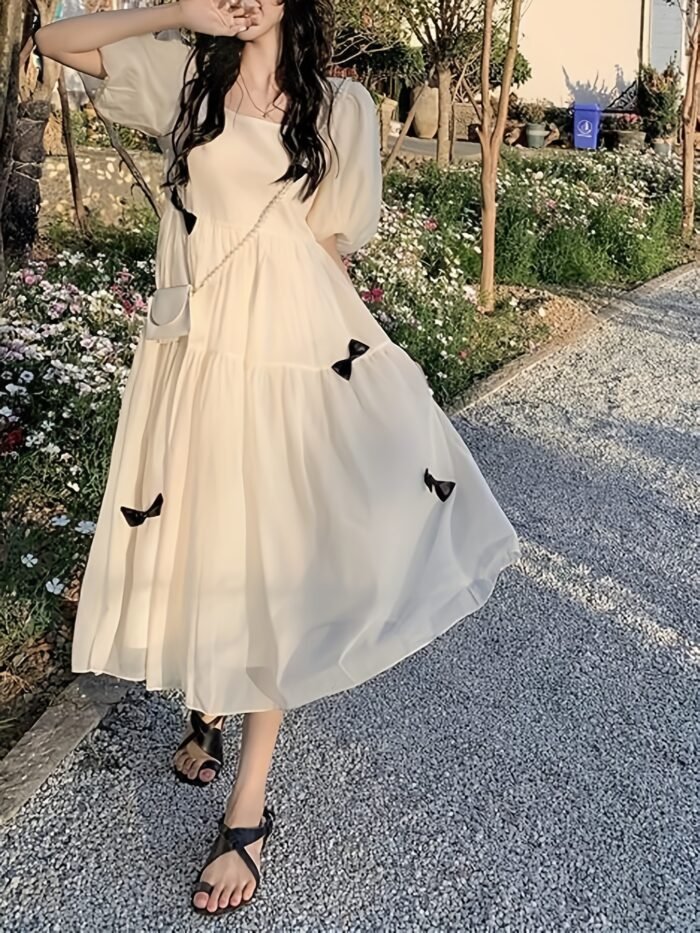 New summer styles. French gentle - style fairy - like dresses. They are fashionable and give a first - love feeling, and are super - fairy and sweet princess dresses. - Image 6