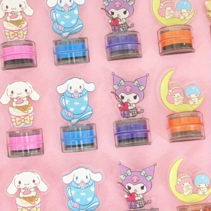 6pcs Perfect Pattern Stamp, Best Birthday and Holiday Gift, Acrylic Transparent Pattern, Kulomi, for My Melody, for Hello Kitty, for Cinnamoroll, Exquisite Gift Handmade Essential - Image 6