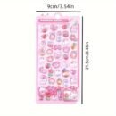 More than 300 different cute 3D stickers-light color design, suitable for mobile phone shell, hand curtain decoration and handicraft, fun stickers, diary embellishment, three-dimensional stickers