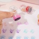 6pcs Perfect Pattern Stamp, Best Birthday and Holiday Gift, Acrylic Transparent Pattern, Kulomi, for My Melody, for Hello Kitty, for Cinnamoroll, Exquisite Gift Handmade Essential