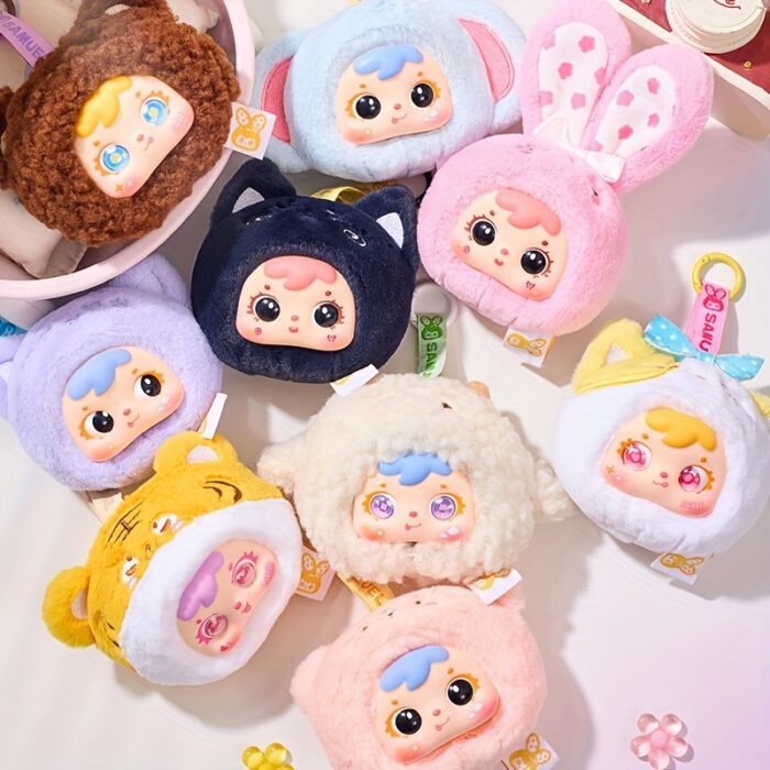Little Animal Series Plush Mystery Box, Big-Eyed Fluffy Animal Dolls, Home Decor Plush Animals | Adorable Animal Figurines | Charming Design