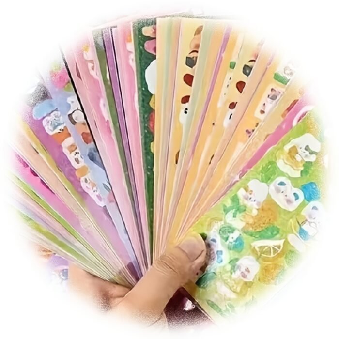 100pcs/set of different styles stickers, suitable for laptops, diaries, refrigerators, doors and windows, toilet decals, decorative paper stickers, creative journaling and handmade stickers, holiday gift collection - Image 9