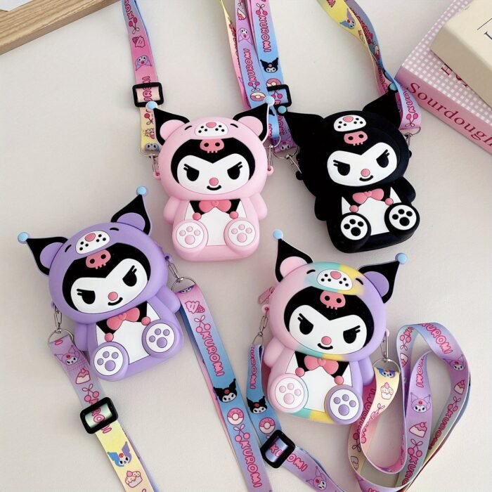 Cute Silicone Backpack in 4 Colors, Featuring Kawaii Design, Lightweight and Stylish, Perfect for Casual Wear, Ideal for Accessories and Everyday Use.