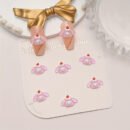 50pcs Sanrio Series Nail Art Rhinestone Kits - Kawaii Cat Kuromi Melody Colorful Resin Rhinestones for DIY Manicure