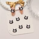 50pcs Sanrio Series Nail Art Rhinestone Kits - Kawaii Cat Kuromi Melody Colorful Resin Rhinestones for DIY Manicure