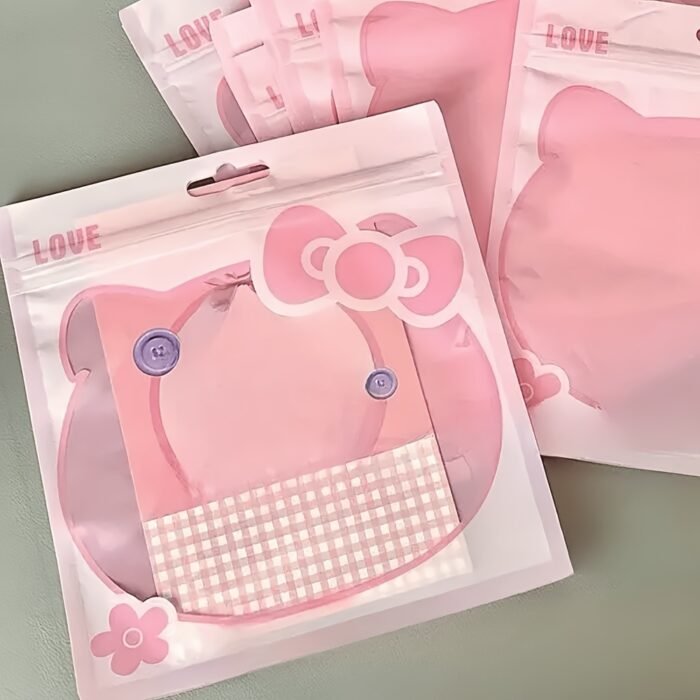Sanrio 20pcs Sanrio for hello kitty Mini Storage Bag Y2k Cartoon Cute Self Sealing Bag Party Gift Bags Kawaii Reusable Dust-Proof Bags for Travel Accessories, Party Favors, Gift Packaging, Kawaii Design, Playful Aesthetic, Lightweight Material, Durable Plastic, Small Pouches, Mini Organizers, Anime Fans, Travelers Accessory - Image 8